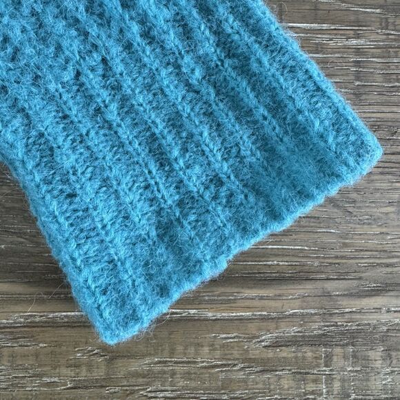 Free People Weekend Getaway alpaca cardigan sweater mint green medium - Picture 5 of 11